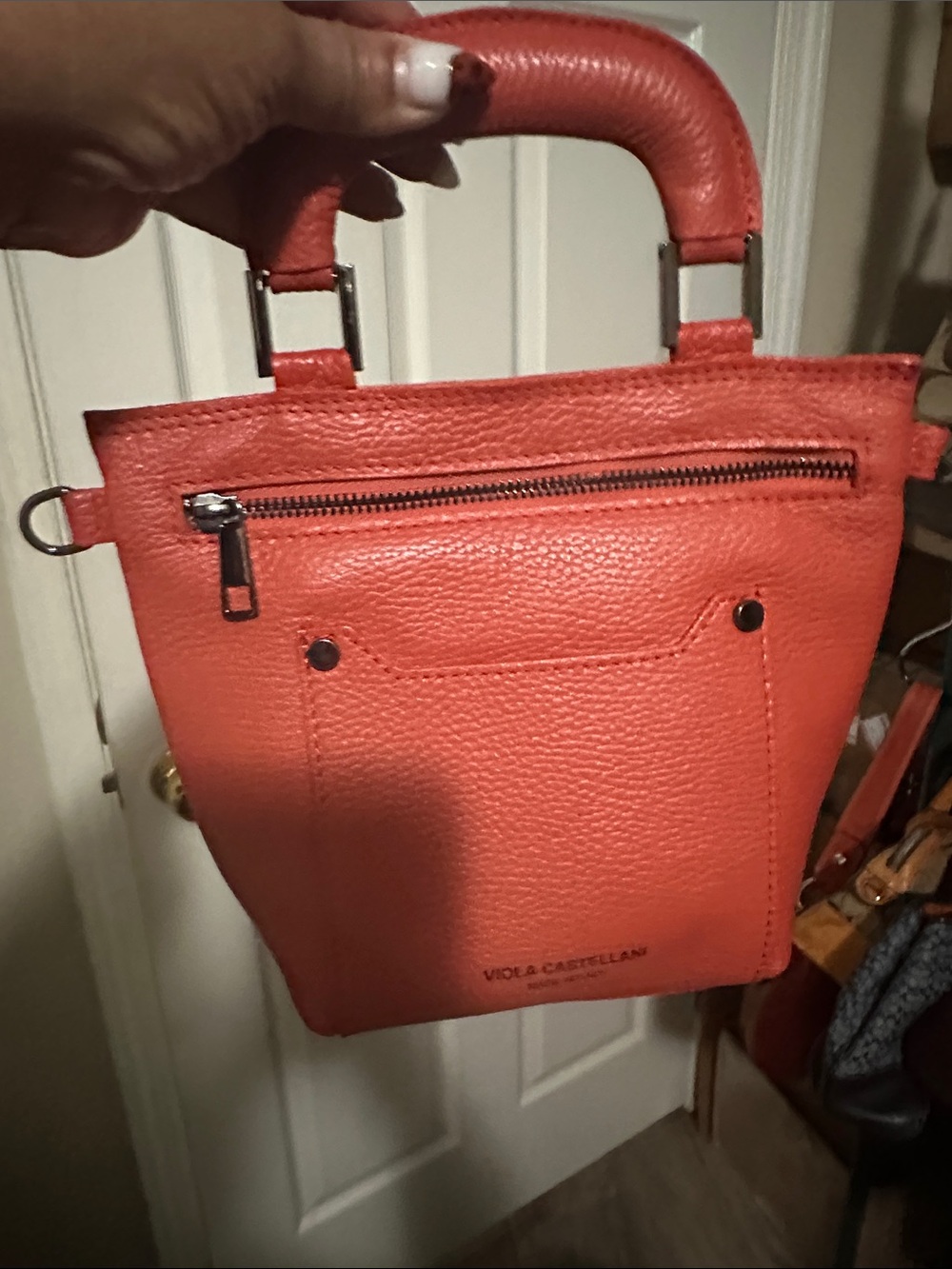Chic Orange Crossbody Bag